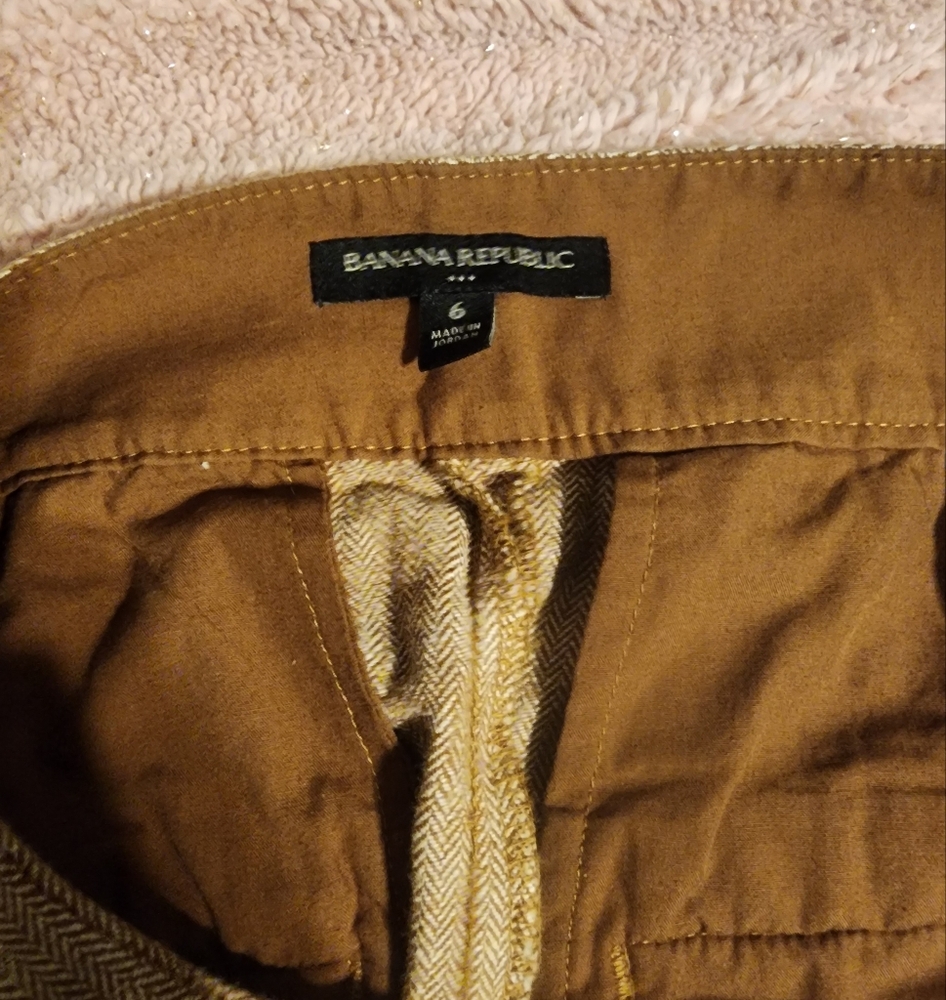 Banana Republic Brown Chinos Skirt Effortless Style